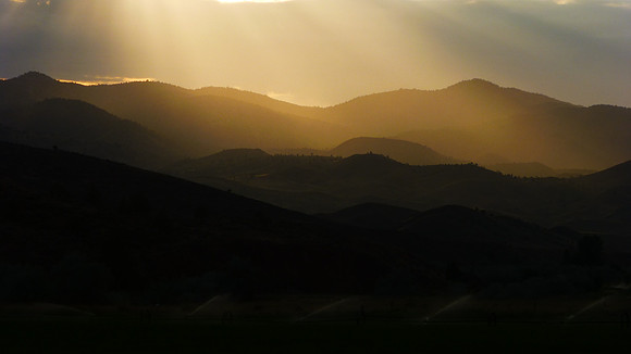 Illumination-Hills Near Painted Hills at Sunset