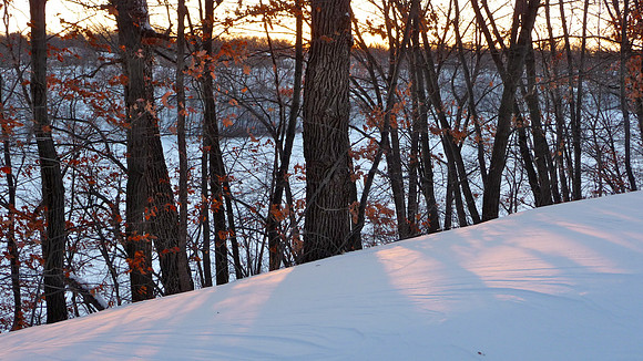 Fresh Deep Snow-West Bank of Mississippi River